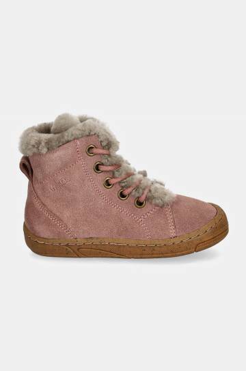 Детские замшевые зимние ботинки Froddo MINNI SUEDE LACES цвет розовый G2110140 Детские замшевые зимние ботинки Froddo MINNI SUEDE LACES цвет розовый G2110140