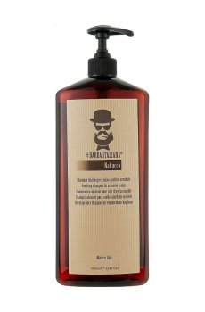 Мужской успокаивающий шампунь Barba Italiana Nabucco Soothing Shampoo For Sensitive Scalps для чувствительной кожи головы, 1 л