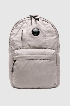 Серый рюкзак с логотипом патча