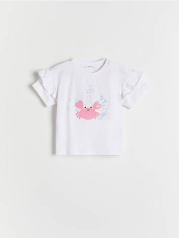 Reserved - Блузка з аплікацією - кремовий - 390EC-01X