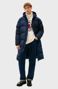 Мужской темно-синий пуховик DOWN Синий M Tommy Hilfiger MW0MW40628
