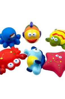 Набор для купания Bibi Toys Морские обитатели, от 3 лет, 4*8*6 см, 6 шт (761025BT)