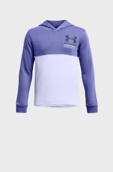 Детское фиолетовое худи UA Boys Rival Terry Hoodie Фиолетовый 10 Under Armour 1383132-561