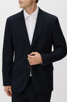 Reserved - Піджак slim fit з віскозою - темно-синій - 9818N-59X