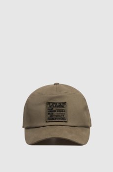 Кепка цвета хаки с брендовой нашивкой