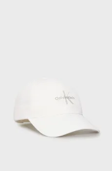 Женская белая кепка MONOLOGO EMBROIDERY Белый ONESIZE Calvin Klein LV04K5026G