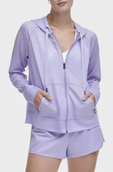 Женское сиреневое худи Сиреневый S DKNY DP3J8949