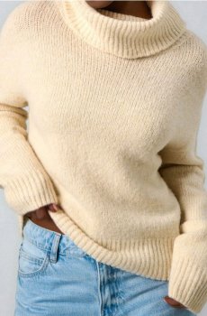 Класичний гольф із домішкою вовни - нюдовий