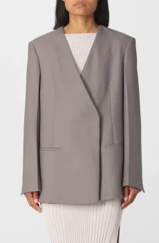 Женский бежевый шерстяной жакет SOFT WOOL TAILORED BLAZER Бежевый 38 Calvin Klein K20K205675