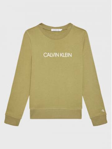 Calvin Klein Jeans Світшот Institutional Logo IU0IU00162 Зелений Regular Fit Calvin Klein Jeans Світшот Institutional Logo IU0IU00162 Зелений Regular Fit