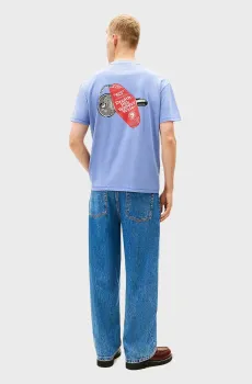 Мужская голубая футболка RLX OUTDOOR Голубой XL Tommy Jeans DM0DM22309