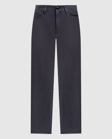 Серые кожаные брюки Koral