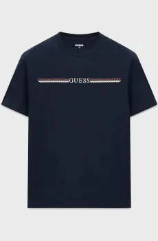 Мужская темно-синяя футболка Синий XXL Guess Z6BI05.K6536;A73L
