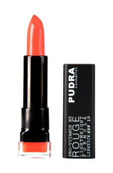 Помада для губ Pudra Cosmetics Rouge Lightweight Formula Lipstick SPF10 с провитамином B5, 07 Terracotta, 4.5 мл