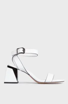 Женские белые кожаные босоножки Gwendolyn Белый 36 PRPY PRSLT5046W