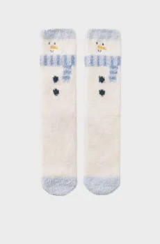 Женские белые носки с узором Белый ONESIZE womensecret 3612488