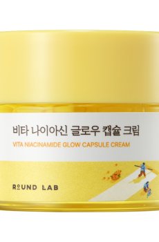 Осветляющий крем для лица Round Lab Vita Niacinamide Glow Capsule Cream с капсулами, 50 мл