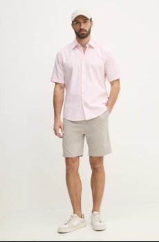 Хлопковая рубашка BOSS Orange