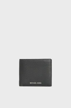 Мужской черный кожаный кошелек HUDSON BILLFOLD Черный ONESIZE Michael Kors 39S0LHDF1L