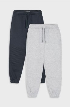Набір із 2 пар спортивних штанів jogger loose - сірий