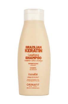 Разглаживающий шампунь для волос Orinafit Brazilian Keratin Smoothing Shampoo, 350 мл