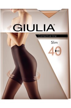 Моделирующие колготки женские Giulia Slim с подтягивающими шортиками, 40 DEN, Diano, размер 3