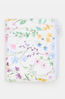 Обкладинка для паспорта з квітковим мотивом - різнобарвний