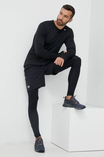 Лонгслив для тренировок Reebok Tech цвет чёрный однотонный Лонгслив для тренировок Reebok Tech цвет чёрный однотонный