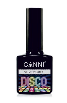 Уценка! Светоотражающий гель-лак для ногтей Canni Disco 3D Flash 550 Черно-зеленый, 7.3 мл