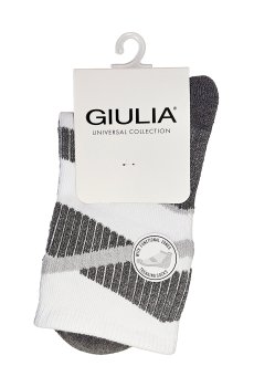 Носки универсальные Giulia US3 Work Trekking, высокие, белые, размер 40-42