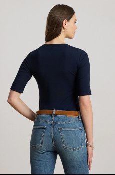 Хлопковая футболка Lauren Ralph Lauren