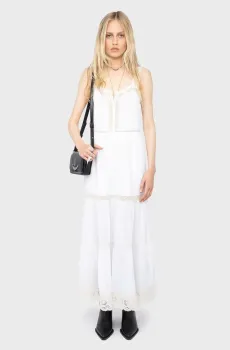 Женское белое платье Relite Белый S ZADIG&VOLTAIRE WWDR02537_JUDO