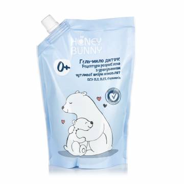 Детское увлажняющее гель-мыло Honey Bunny, 450 мл Детское увлажняющее гель-мыло Honey Bunny, 450 мл