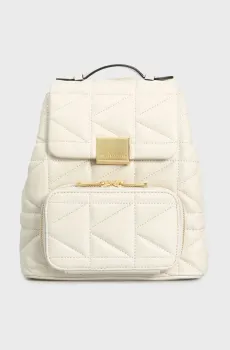 Женский белый кожаный рюкзак Белый ONESIZE Karl Lagerfeld 246W3090