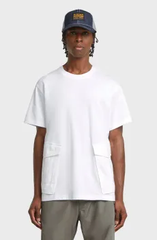 Мужская белая футболка Rovic Белый M G-Star RAW D26609,C784