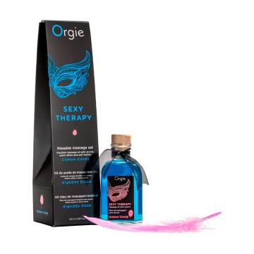 Набор для интимного массажа Orgie Sexy Therapy Cotton Candy (съедобное массажное масло, 100 мл + перо, 1 шт) Набор для интимного массажа Orgie Sexy Therapy Cotton Candy (съедобное массажное масло, 100 мл + перо, 1 шт)