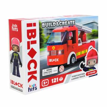 Детский конструктор iBlock Junior Пожарная машина, 121 элемент, от 5 лет, 24*16*6 см (KH43/001/1) Детский конструктор iBlock Junior Пожарная машина, 121 элемент, от 5 лет, 24*16*6 см (KH43/001/1)