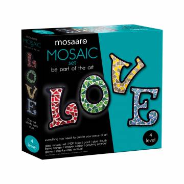 Набір скляної мозаїки Mosaaro Кришталеве скло Кохання (MA4003) Набір скляної мозаїки Mosaaro Кришталеве скло Кохання (MA4003)