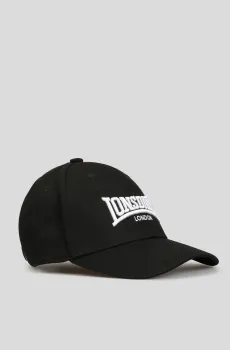 Мужская черная кепка Черный ONESIZE Lonsdale 114636