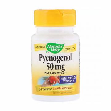 Пикногенол Natures Way Pycnogenol 50 мг, 30 таблеток Пикногенол Natures Way Pycnogenol 50 мг, 30 таблеток