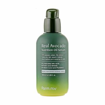 Питательная сыворотка для лица FarmStay Real Avocado Nutrition Oil Serum с маслом авокадо, 100 мл Питательная сыворотка для лица FarmStay Real Avocado Nutrition Oil Serum с маслом авокадо, 100 мл