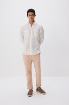 Reserved - Бавовняні штани чінос слім - рожевий - 5945L-30X