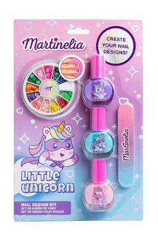 Детский маникюрный набор Martinelia Маленький единорог, от 5 лет (лак, 3*4 мл + пилочка, 1 шт + украшения) (12015)