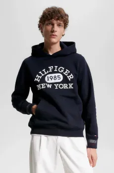 Мужское темно-синее худи MONOTYPE COLLEGIATE HOODIE Синий XXL Tommy Hilfiger MW0MW32682