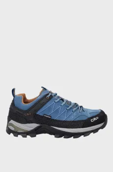 Мужские синие замшевые ботинки RIGEL LOW TREKKING SHOES WP Синий 45 CMP 3Q13247-31NS