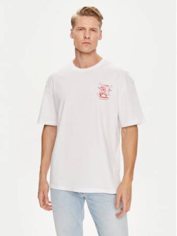 Jack&Jones Футболка Bradley 12264405 Білий Wide Fit Jack&Jones Футболка Bradley 12264405 Білий Wide Fit