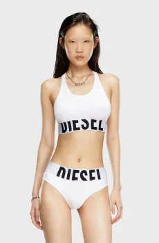 Женский белый топ UFSB-COTTON-RACE-BRALETTE-XL REGGISENO Белый S Diesel A14591 0HMAU