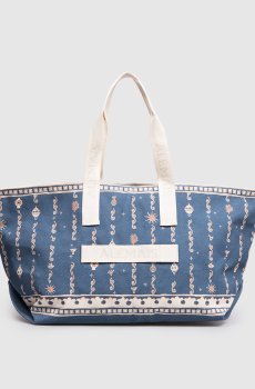 Синий шопер Acacia с узором