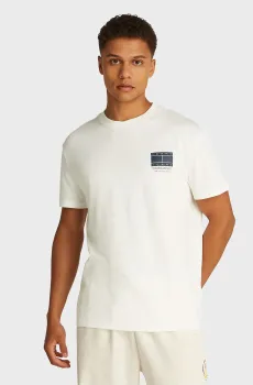 Мужская белая футболка TJM REG DNA GRAPHIC Белый XXL Tommy Jeans DM0DM20814