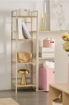 Вузька полиця-колонка - бежевий